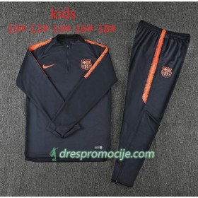FC Barcelona Dječji Komplet Sweatshirts Crna Narančasta 2018/19
